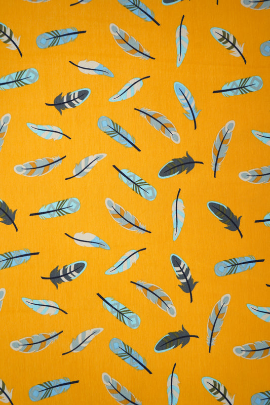 Jersey Federn in 2 versch. Varianten "Kombistoff"