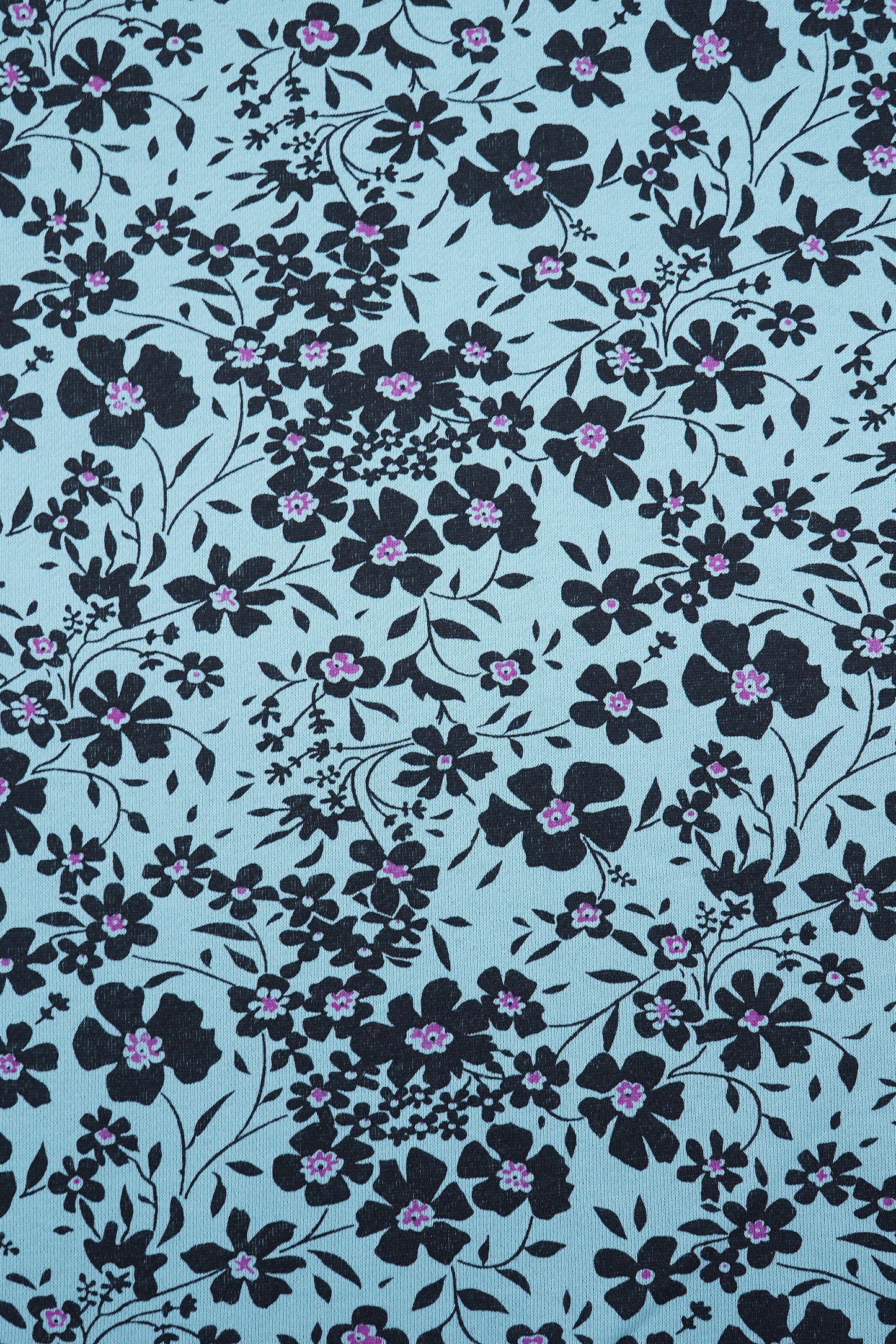 French Terry Blumen RESTSTÜCK 35cm