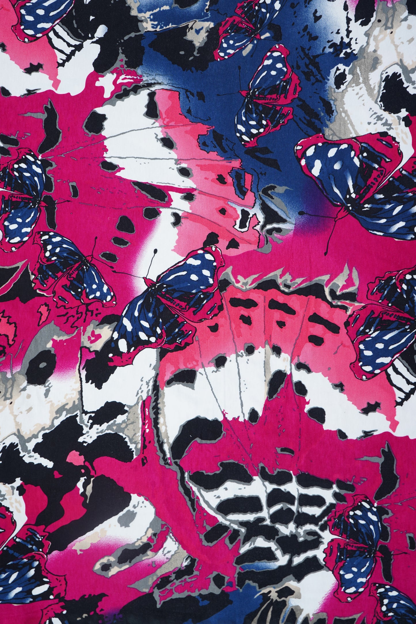 Viskosejersey Schmetterlinge pink