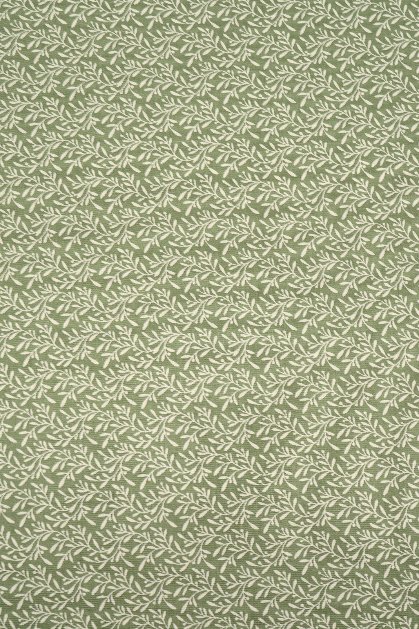 Baumwolle grün mit Blumenmuster