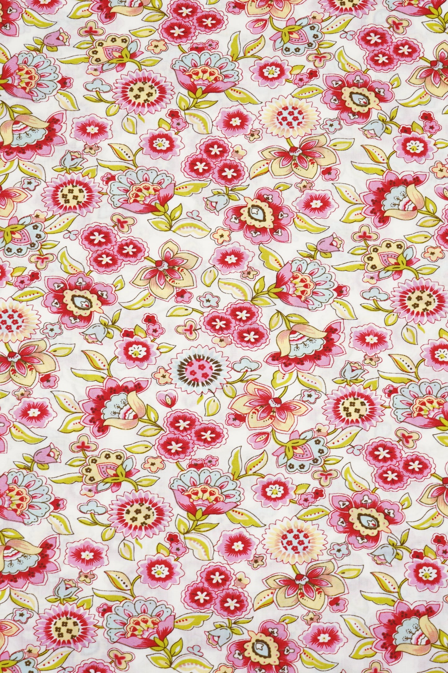 Baumwolle rosa-rote Blumenwiese