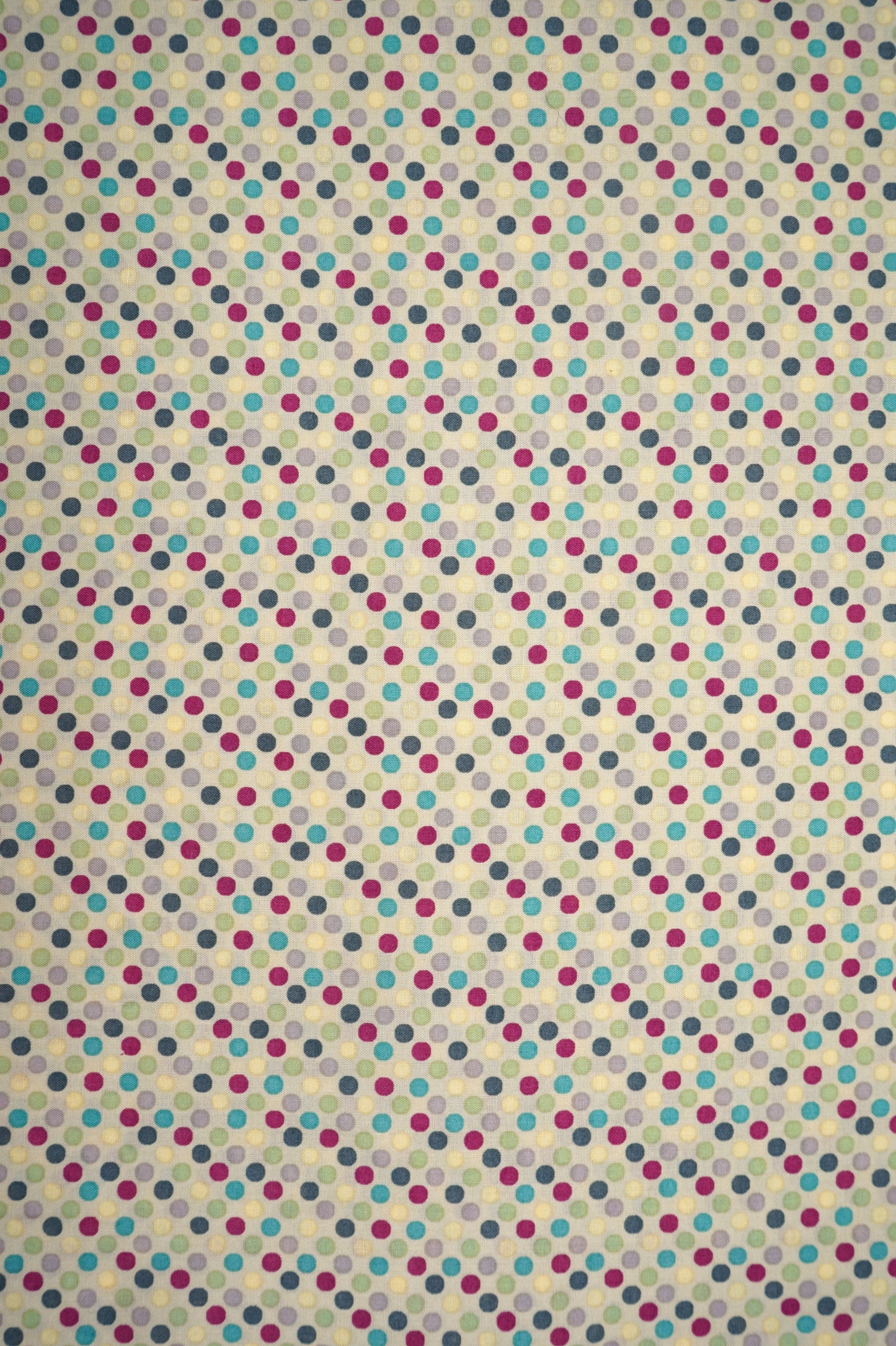 Baumwolle bunte Punkte in 2 versch. Farben