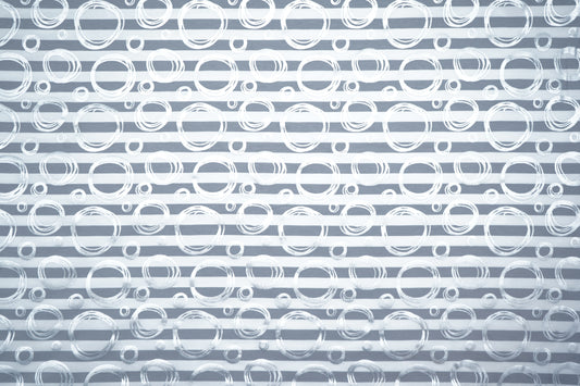 Jersey Streifen silber Kreise