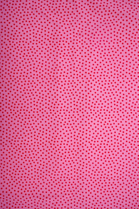 Baumwolle einfarbige Punkte rosa