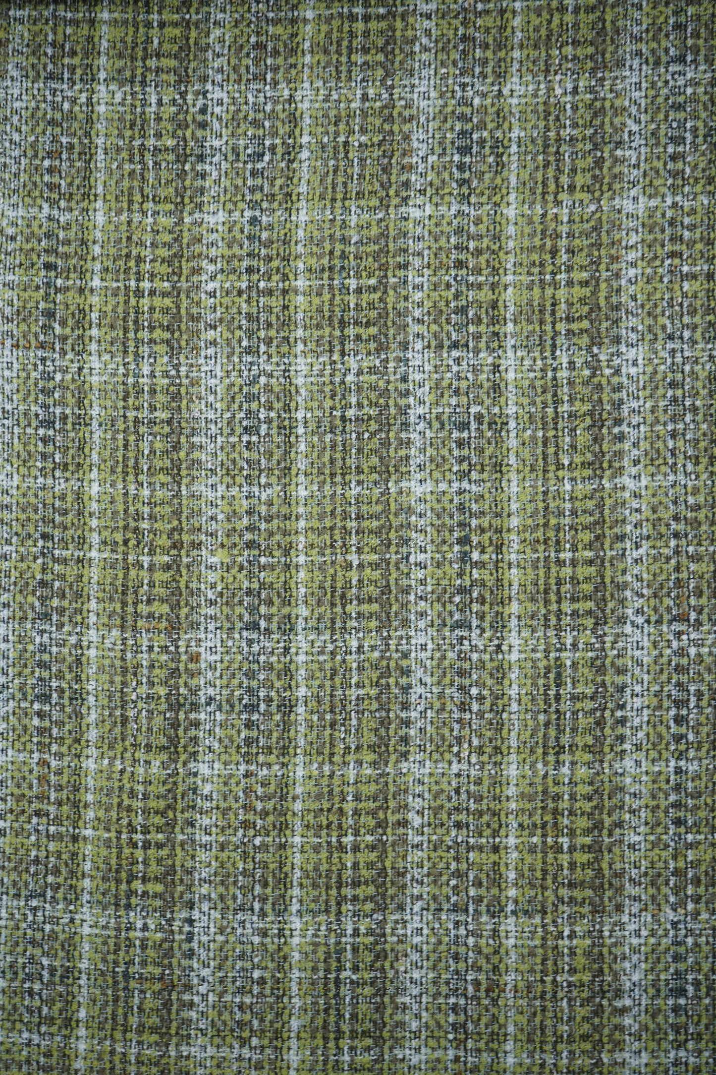 Strickstoff Boucle Karo grün