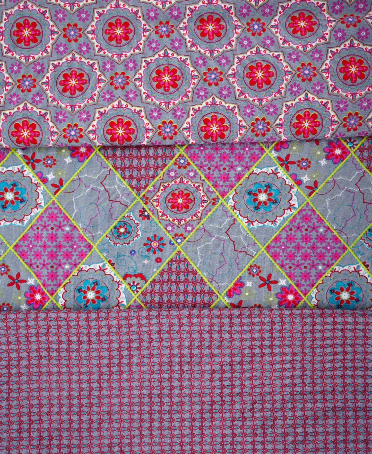 Jersey Blumen "Kombistoff"