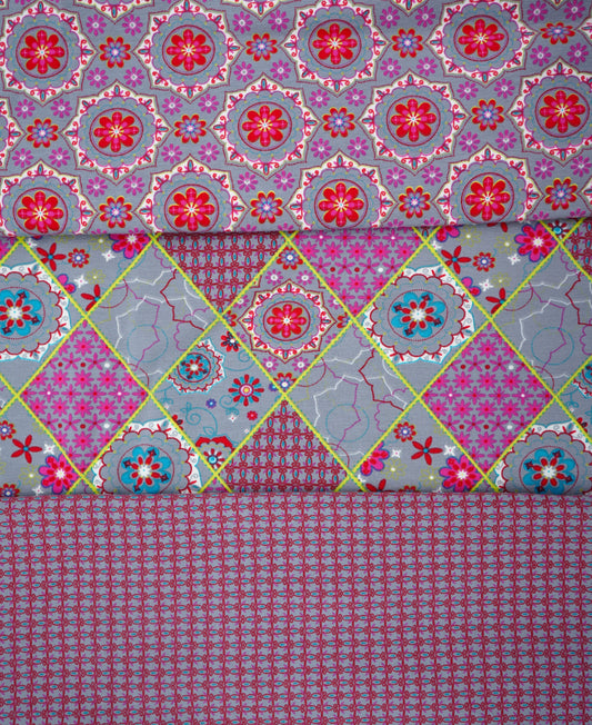 Jersey Blumen "Kombistoff"