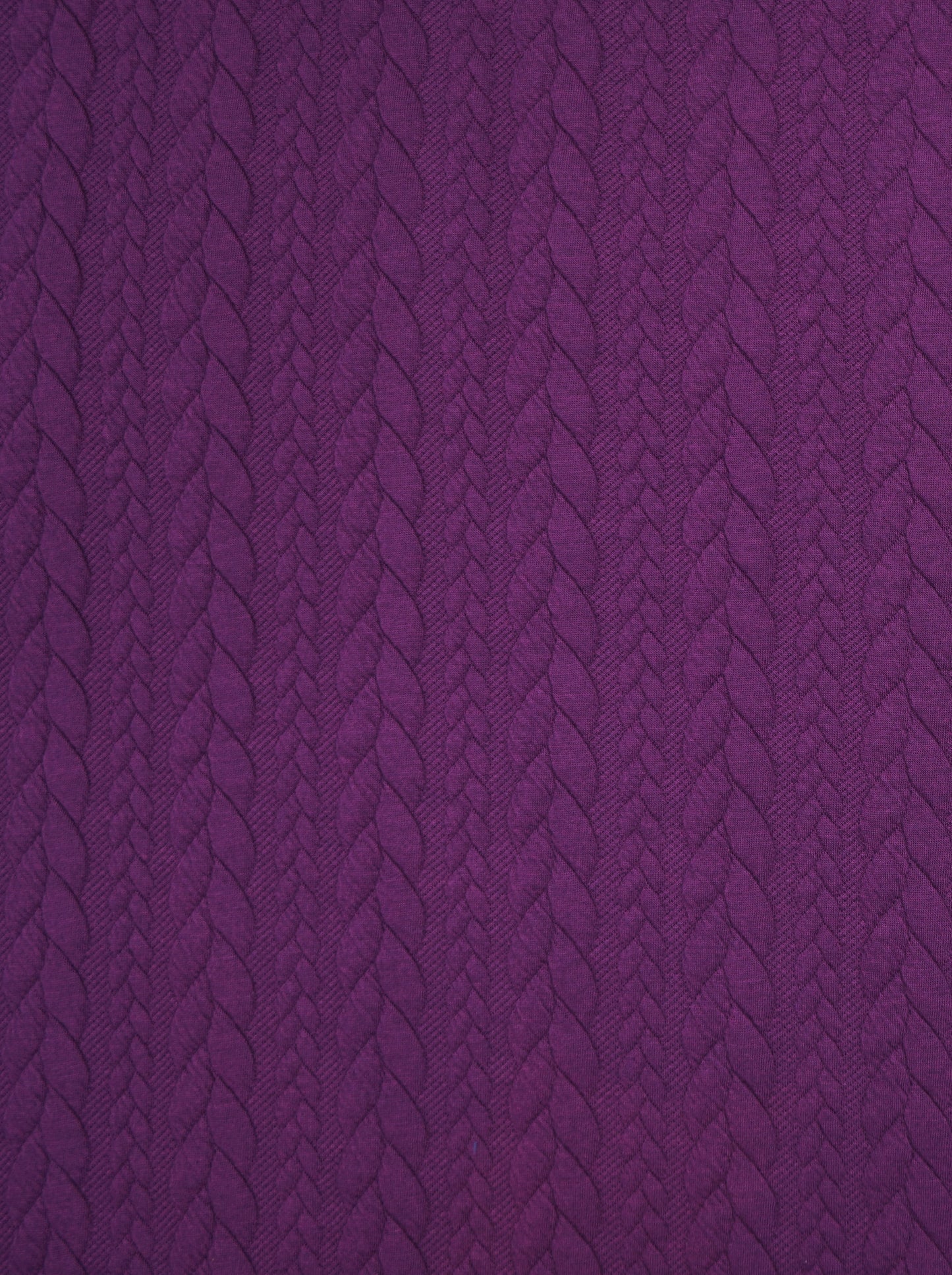 Zopfstrick Beere & Petrol