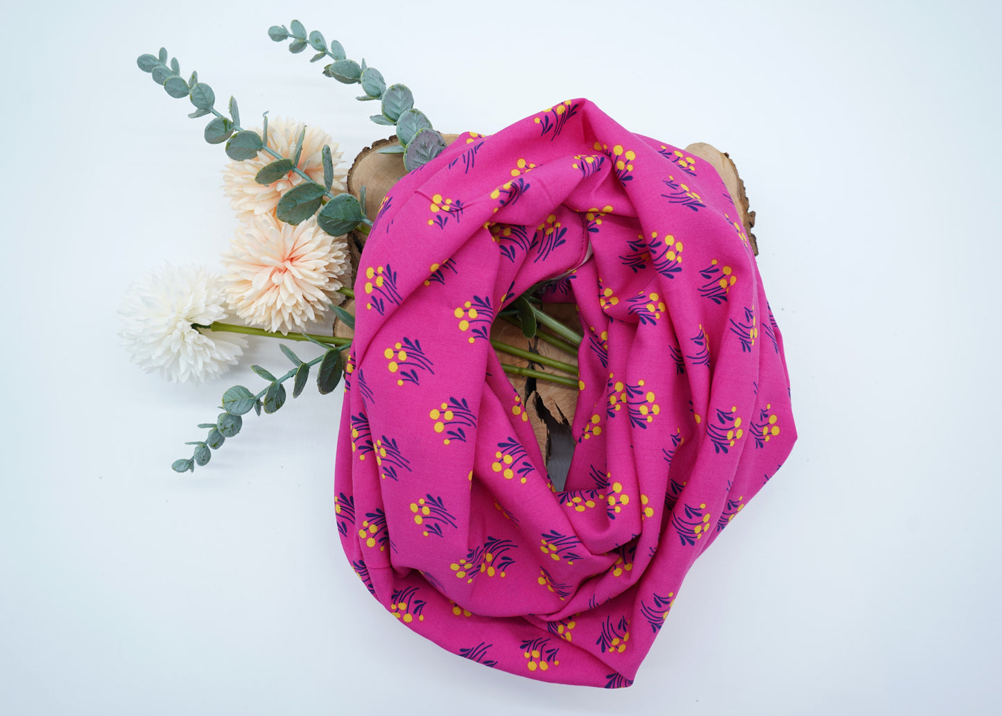 Loop-Schal Blümchen in versch. Farben