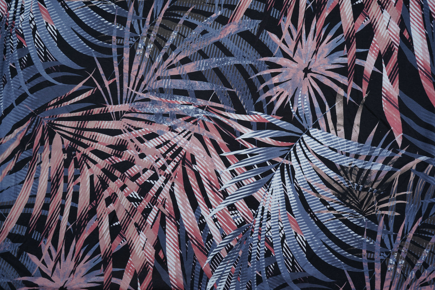 Viskosejersey Palmenblätter
