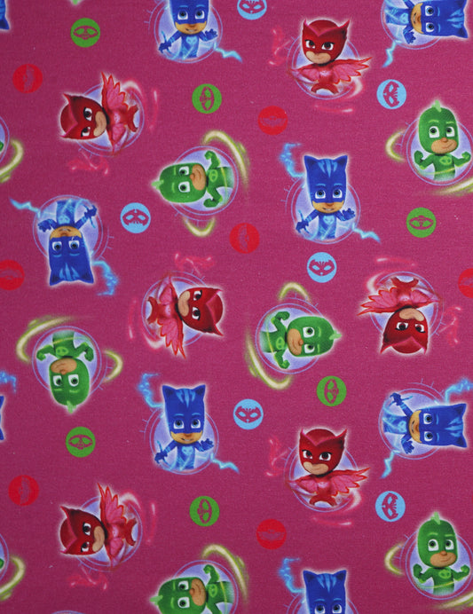 PJ Mask versch. Farben French Terry/Sommersweat angeraut