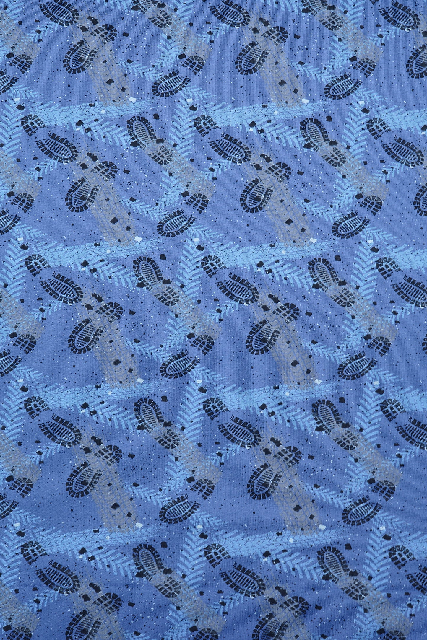 French Terry Fußspuren in 2 vers. Varianten