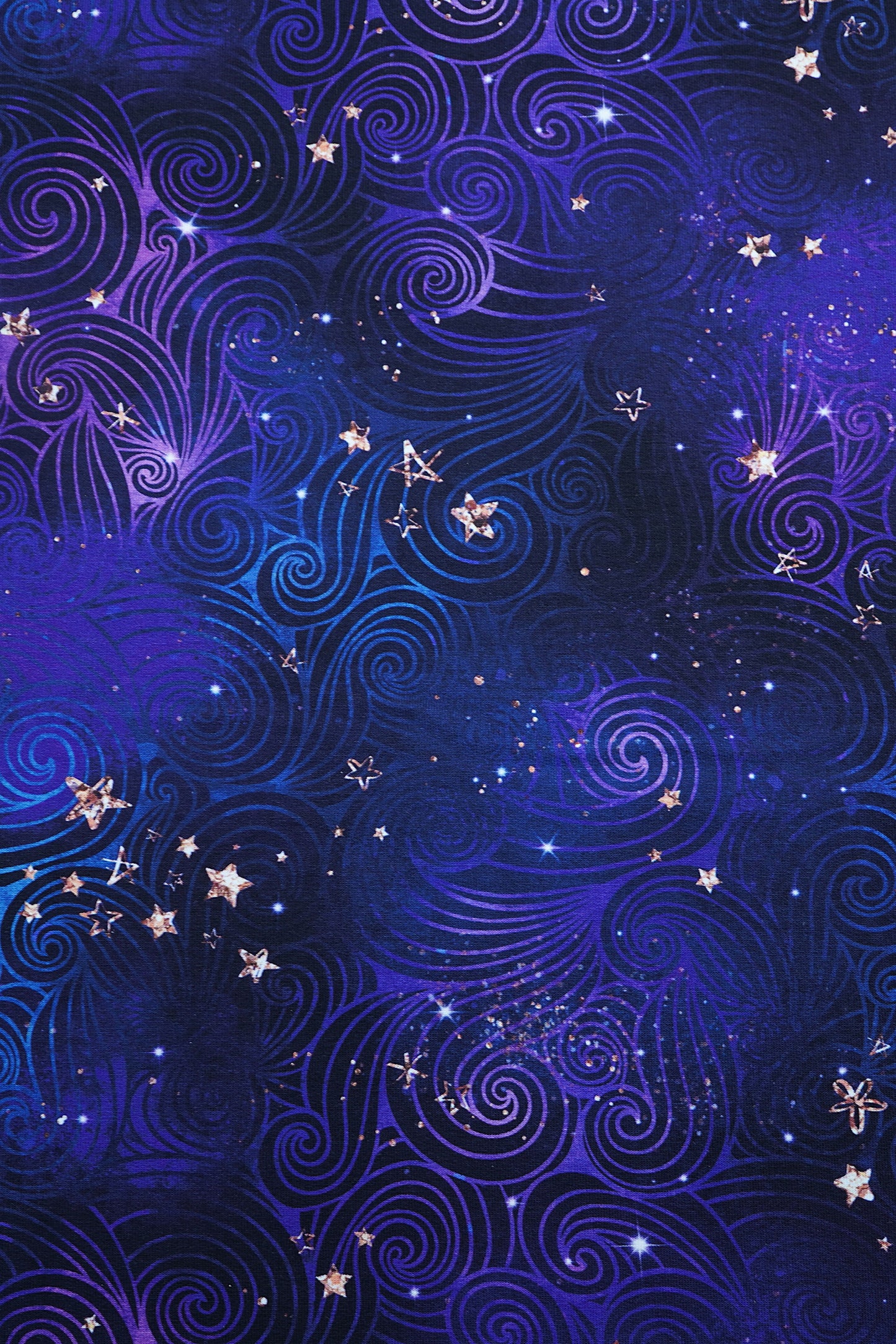 French Terry Staghorn Glitzer Sterne in 2. vers. Varianten