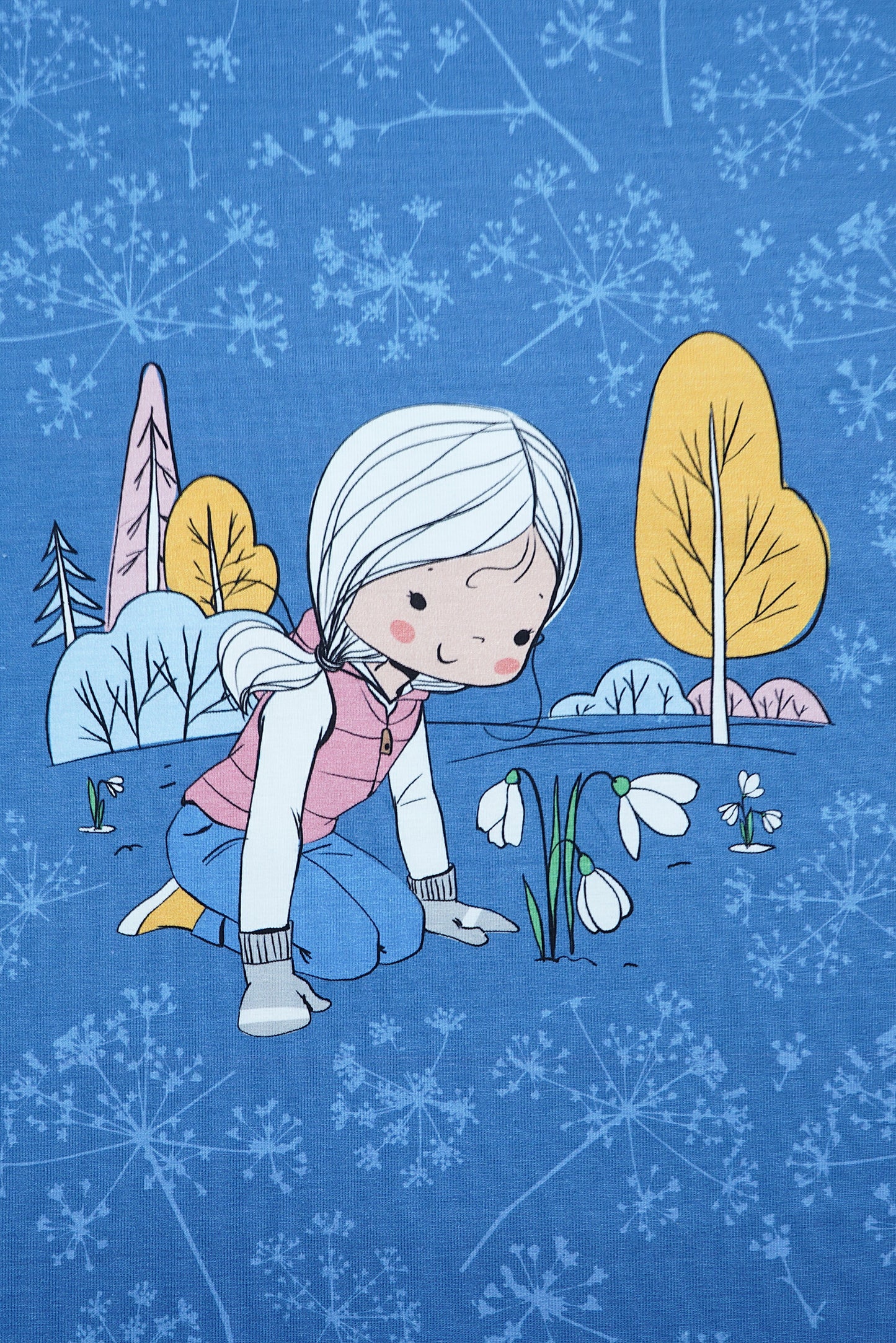 Jersey Panel Staghorn Gartenmädchen "Kombistoff"