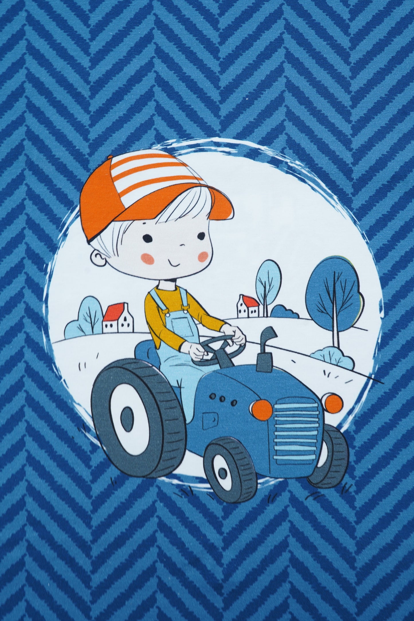 Jersey Panel Staghorn Treckerjunge "Kombistoff"