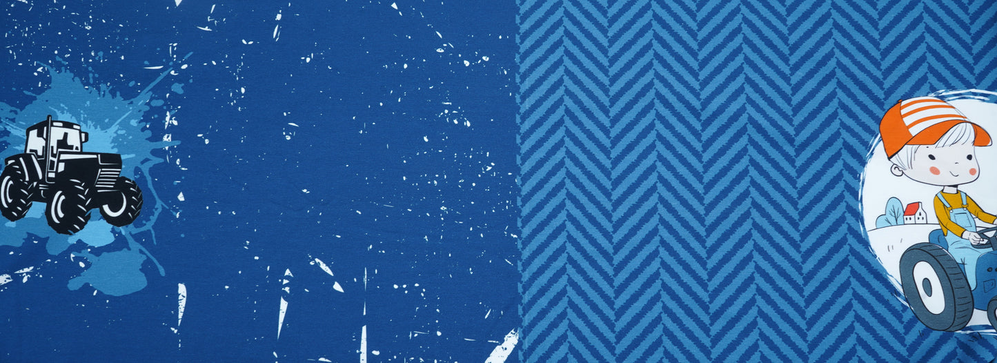 Jersey Panel Staghorn Treckerjunge "Kombistoff"