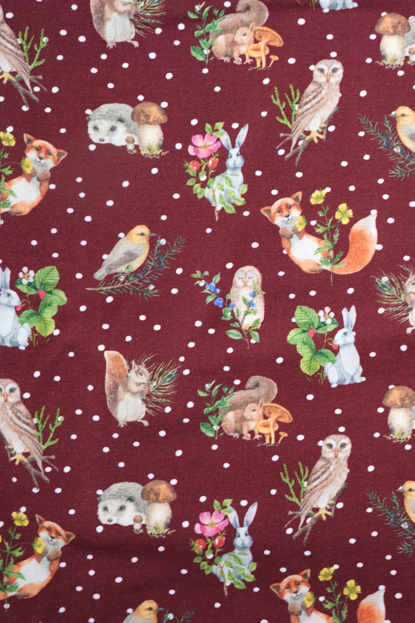 Jersey Stenzo Waldtiere RESTSTÜCK 45cm