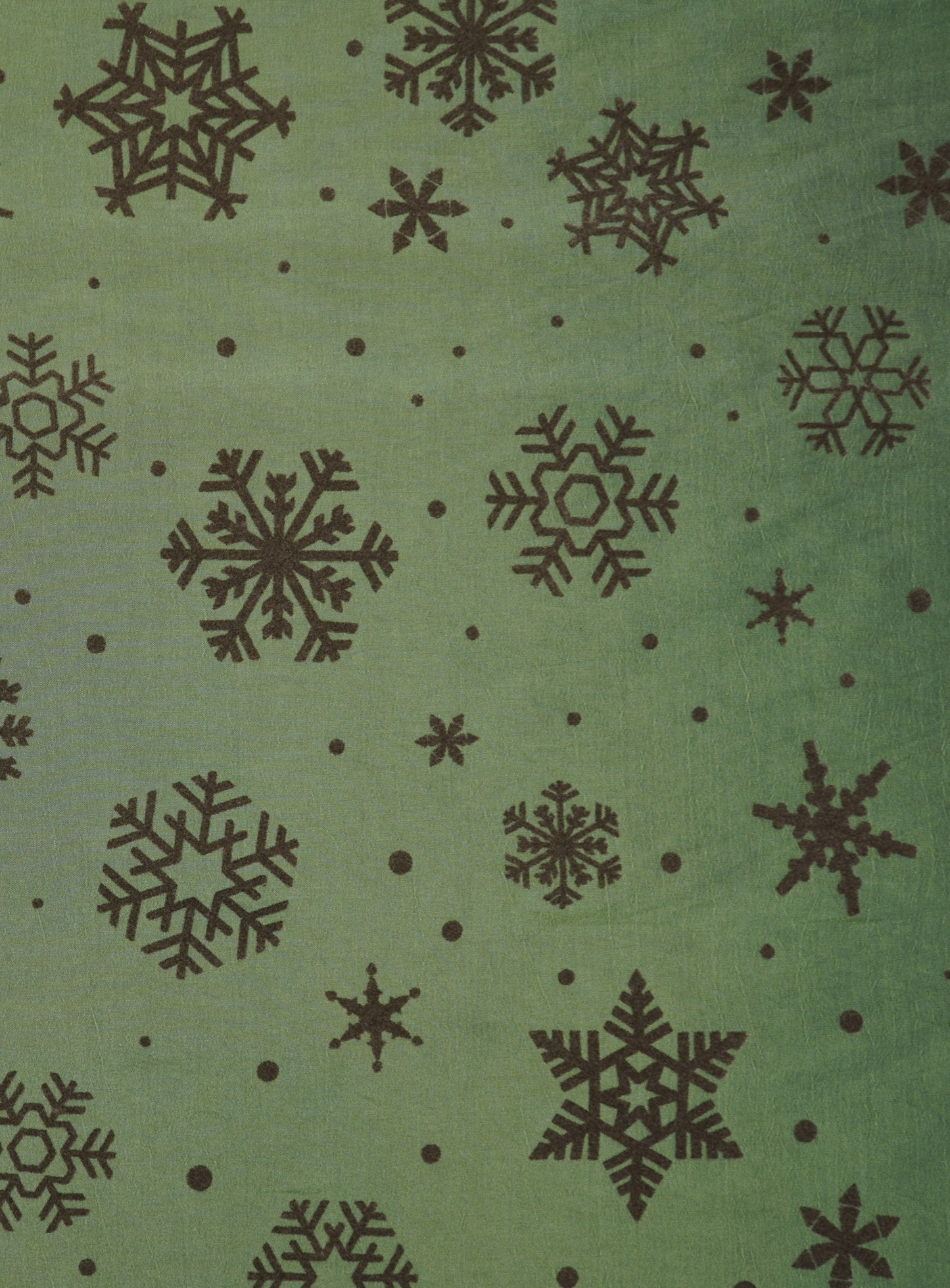 Taft Flockdruck in 3 Farben weihnachtlich