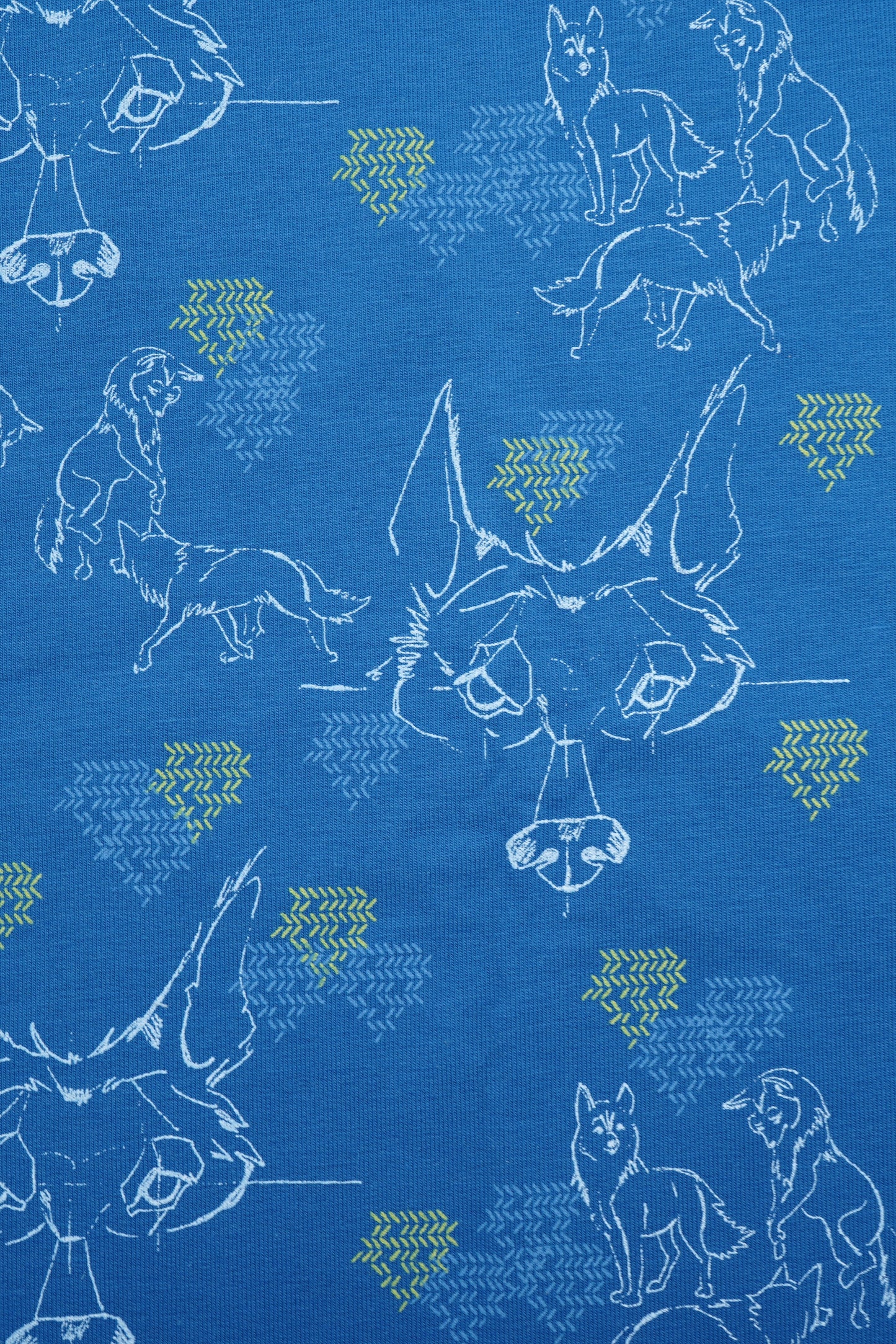 French Terry Wölfe "Kombistoff"