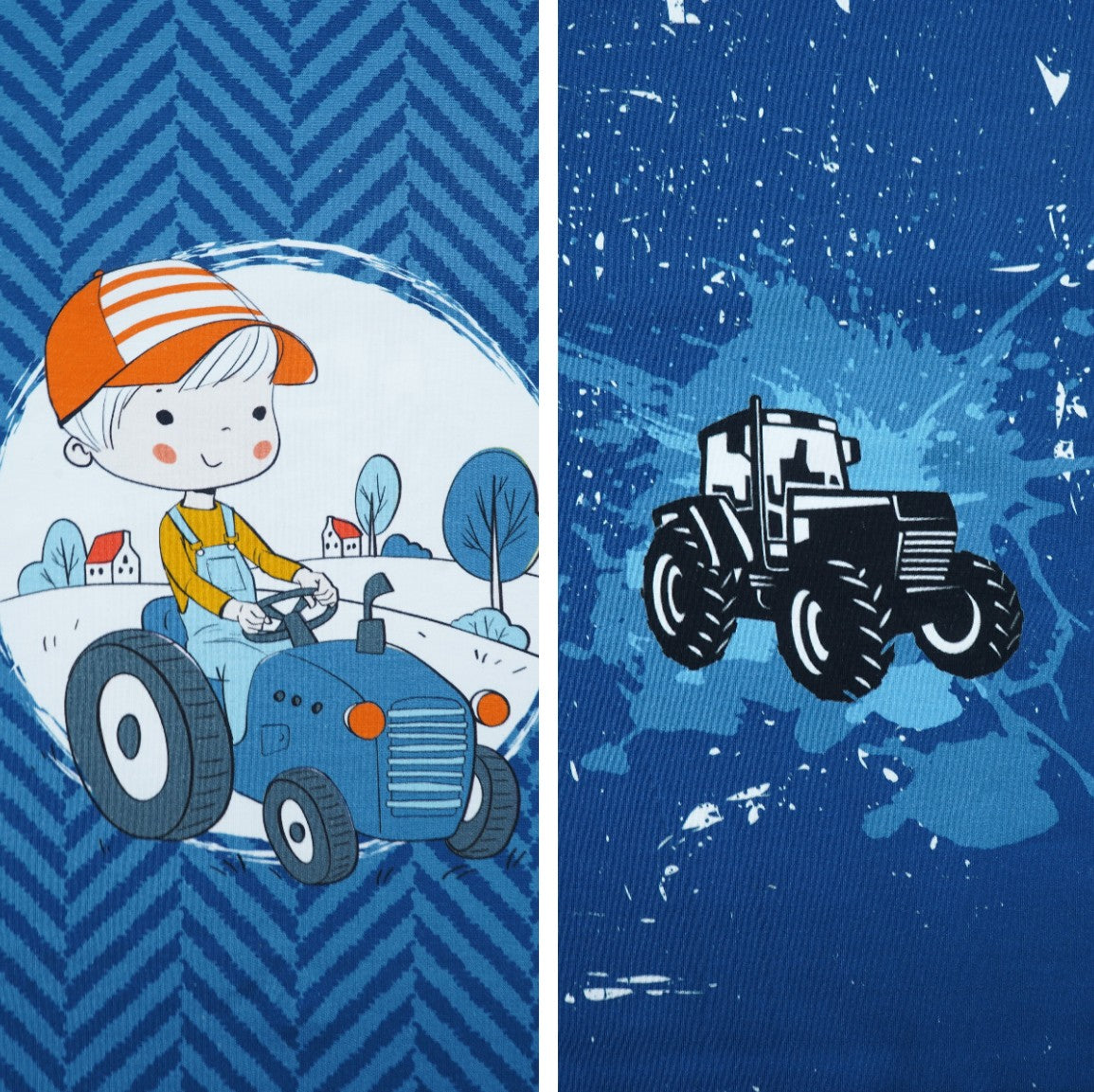 Jersey Panel Staghorn Treckerjunge "Kombistoff"