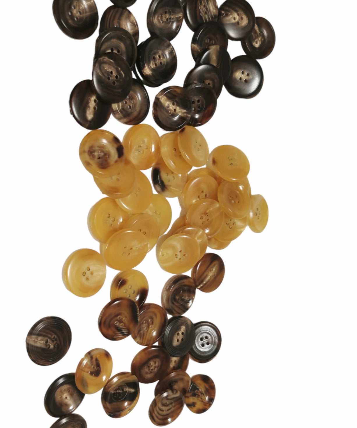 Echt Büffelhorn Knöpfe 26mm 4-Loch