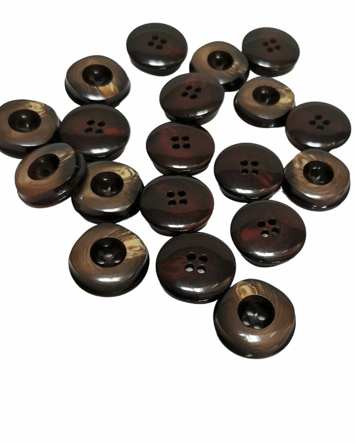 Edle dicke Kunststoff Knöpfe 26mm