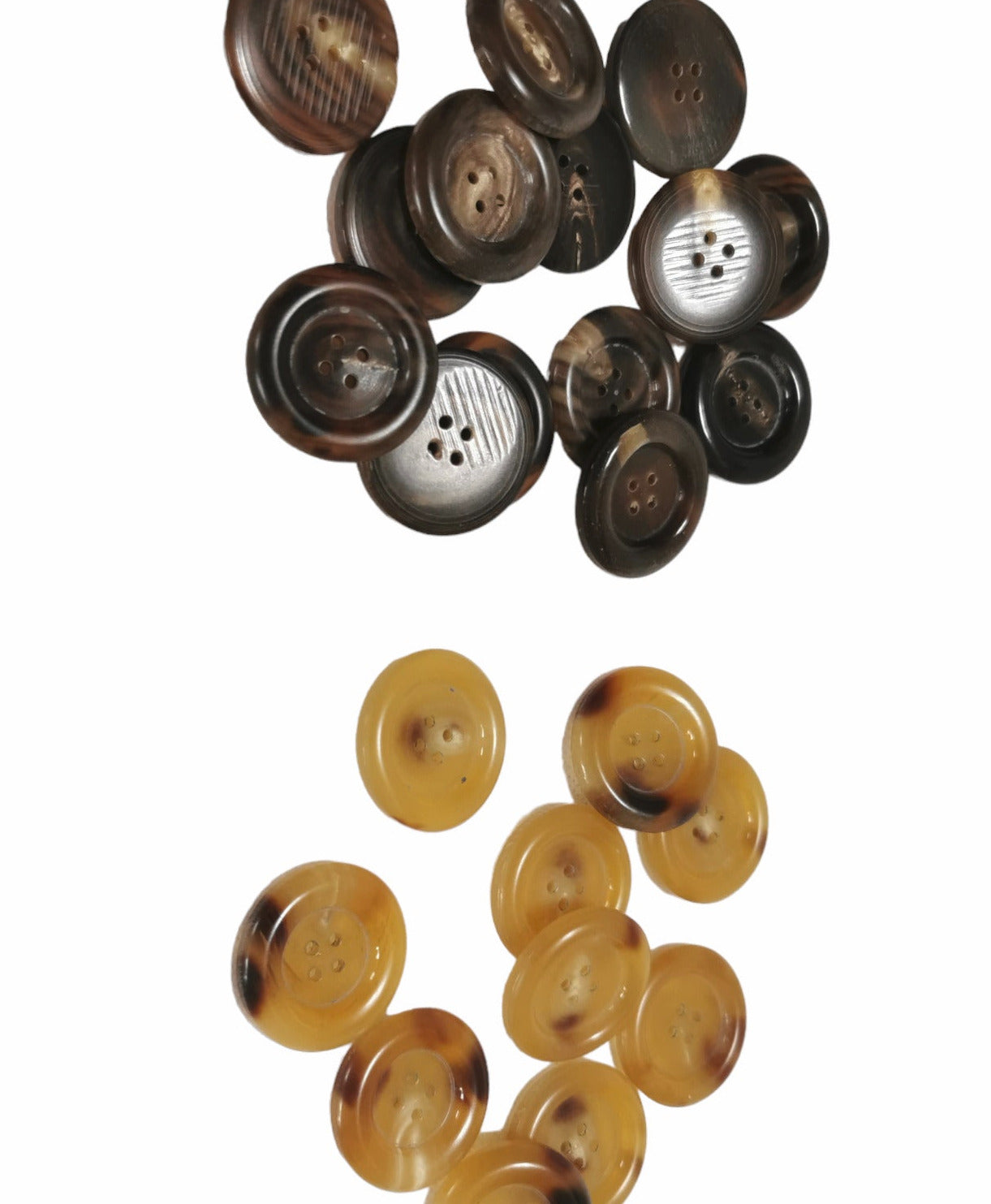 Echt Büffelhorn Knöpfe 30mm 4-Loch