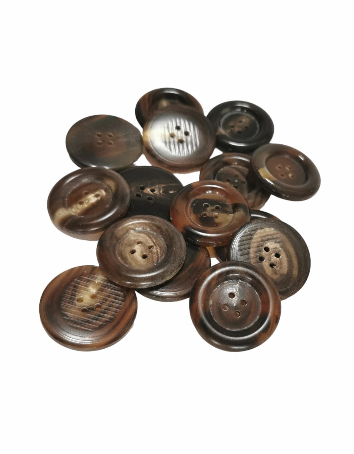 Echt Büffelhorn Knöpfe 30mm 4-Loch