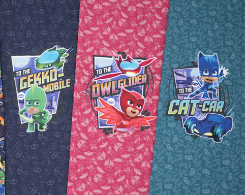 Jersey PJ Masks Panel mit 3 Bildern dunkel