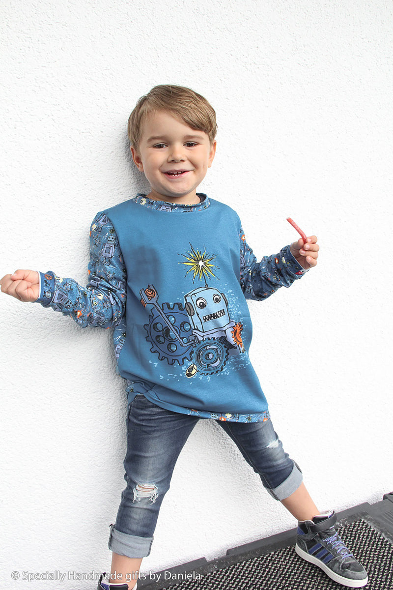 Jersey Roboter 1 Panel mit Kombistoff