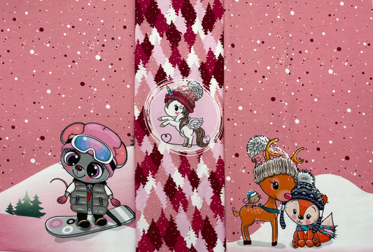 French Terry Stenzo Wintertiere "Kombistoff"