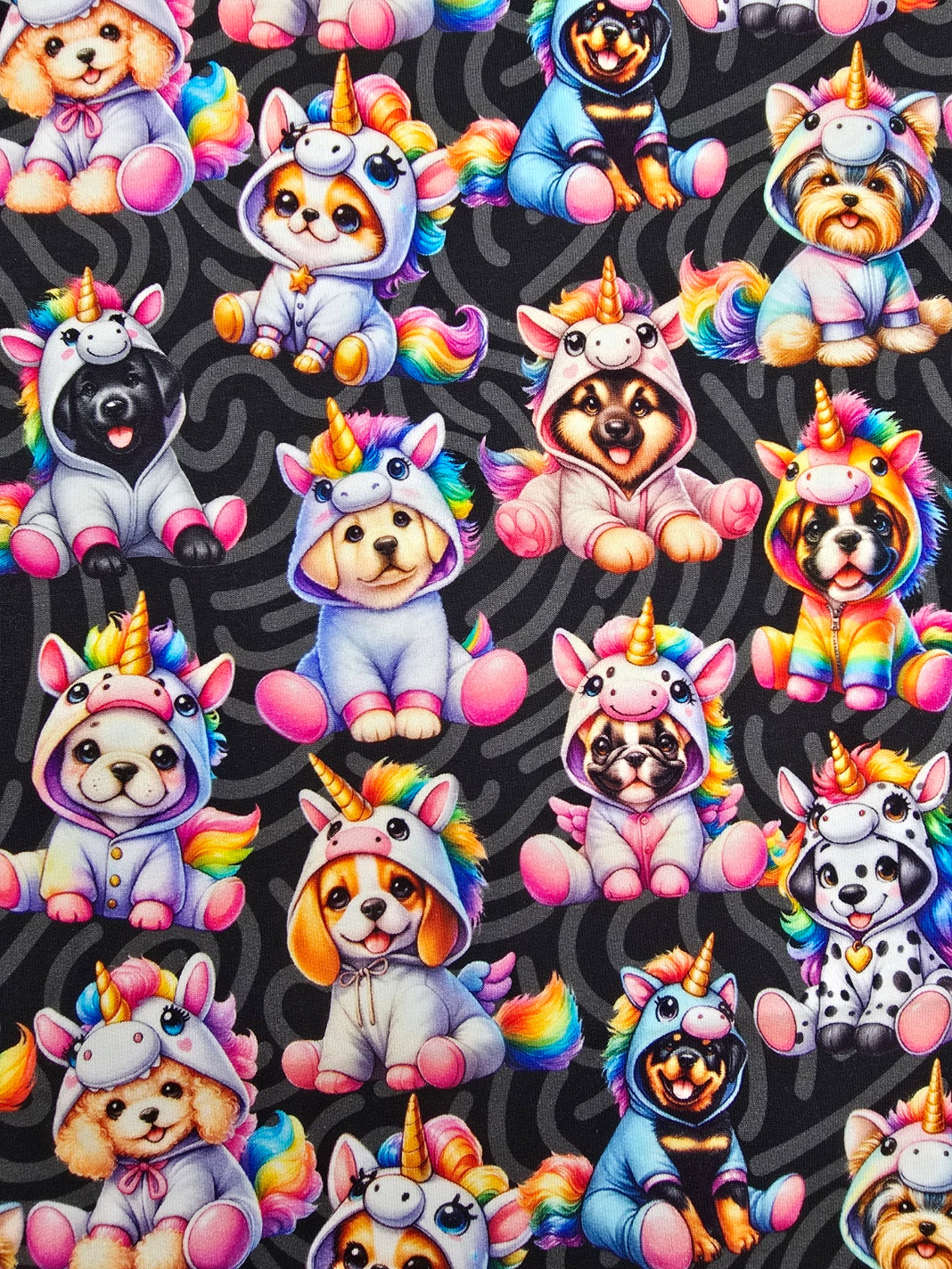 French Terry lustige Welpen, Hundebabys