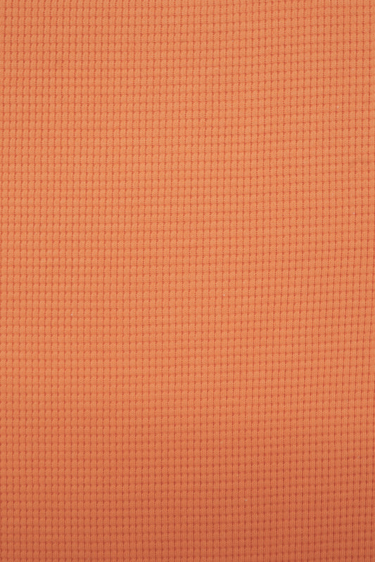 Waffeljersey uni apricot
