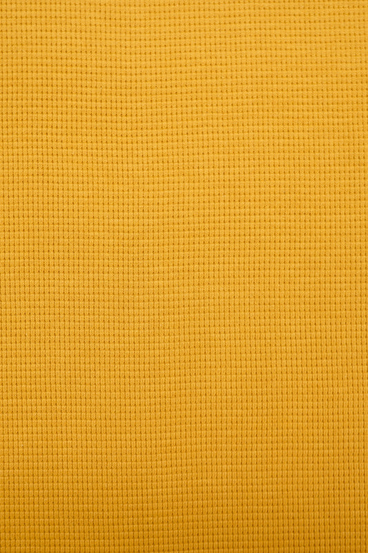 Waffeljersey uni goldgelb