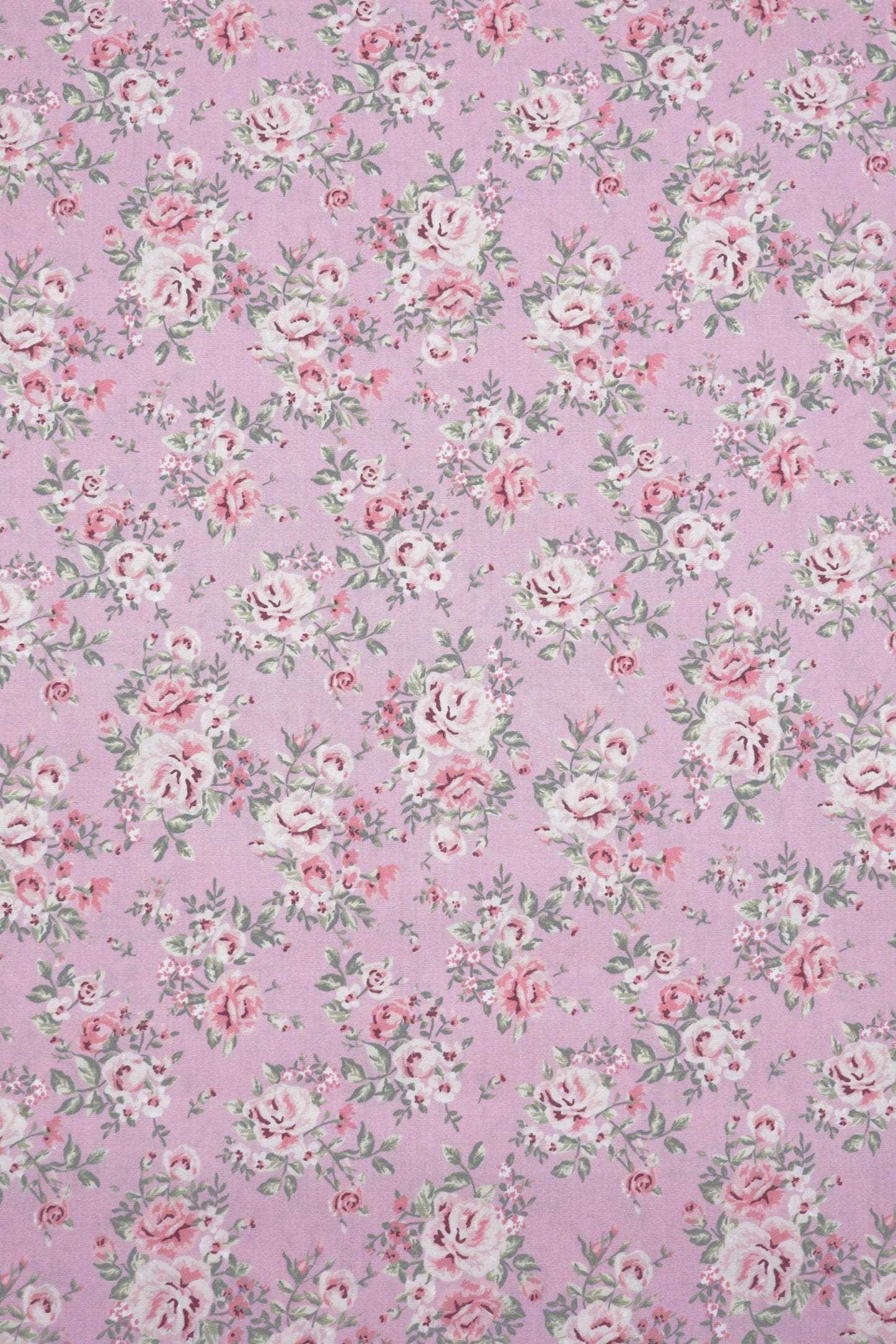 Baumwolle rosa mit Rosen