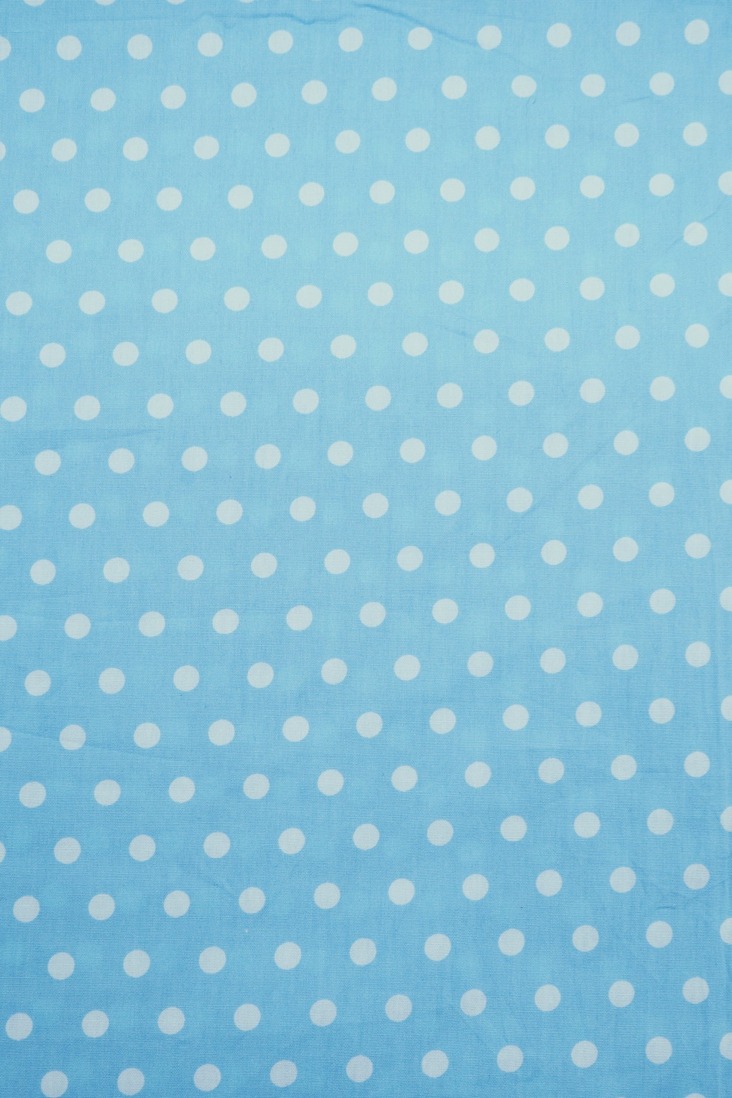 Baumwolle babyblau weiße Punkte