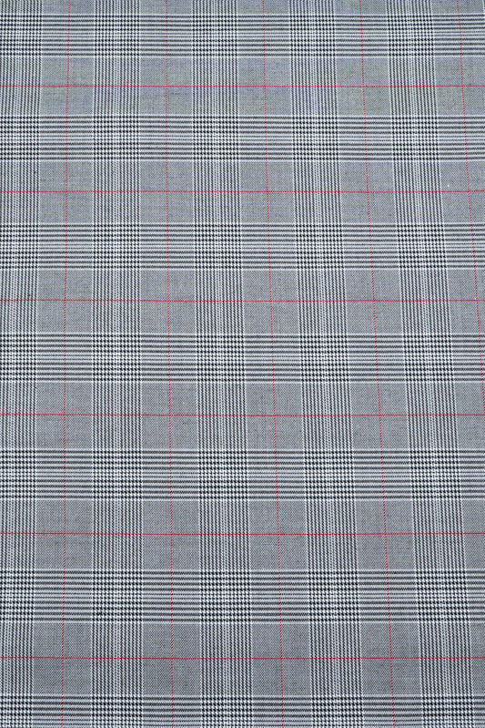 Baumwolle grau kariert