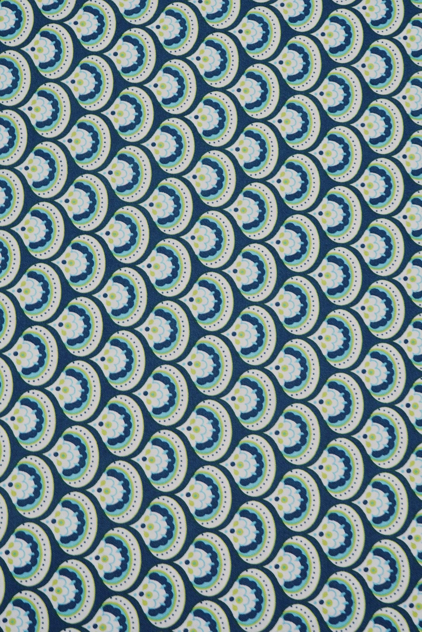 Baumwolle dunkelblau mit Muster