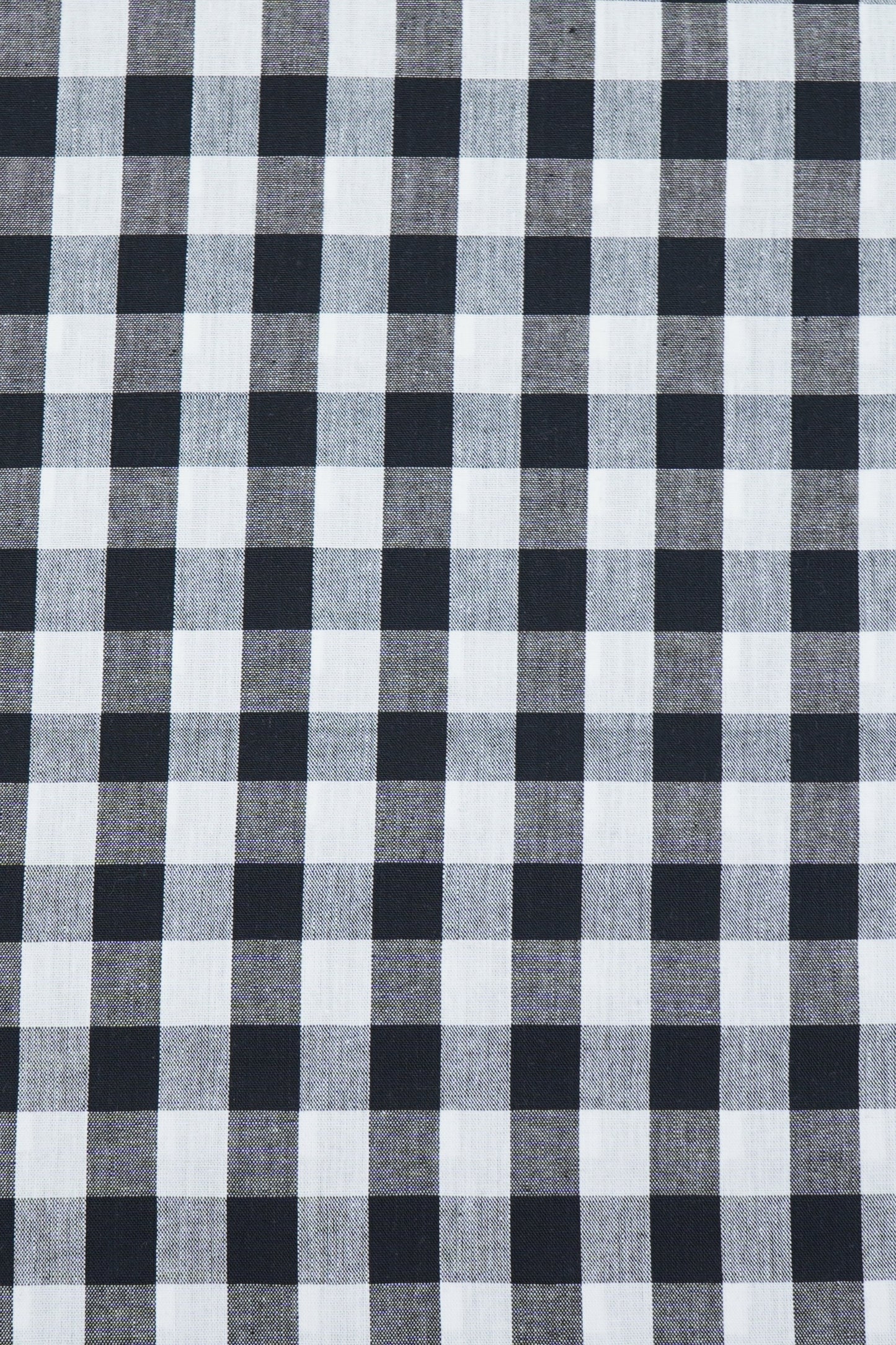 Baumwolle schwarz groß kariert