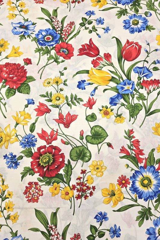 Baumwolle Blumenwiese