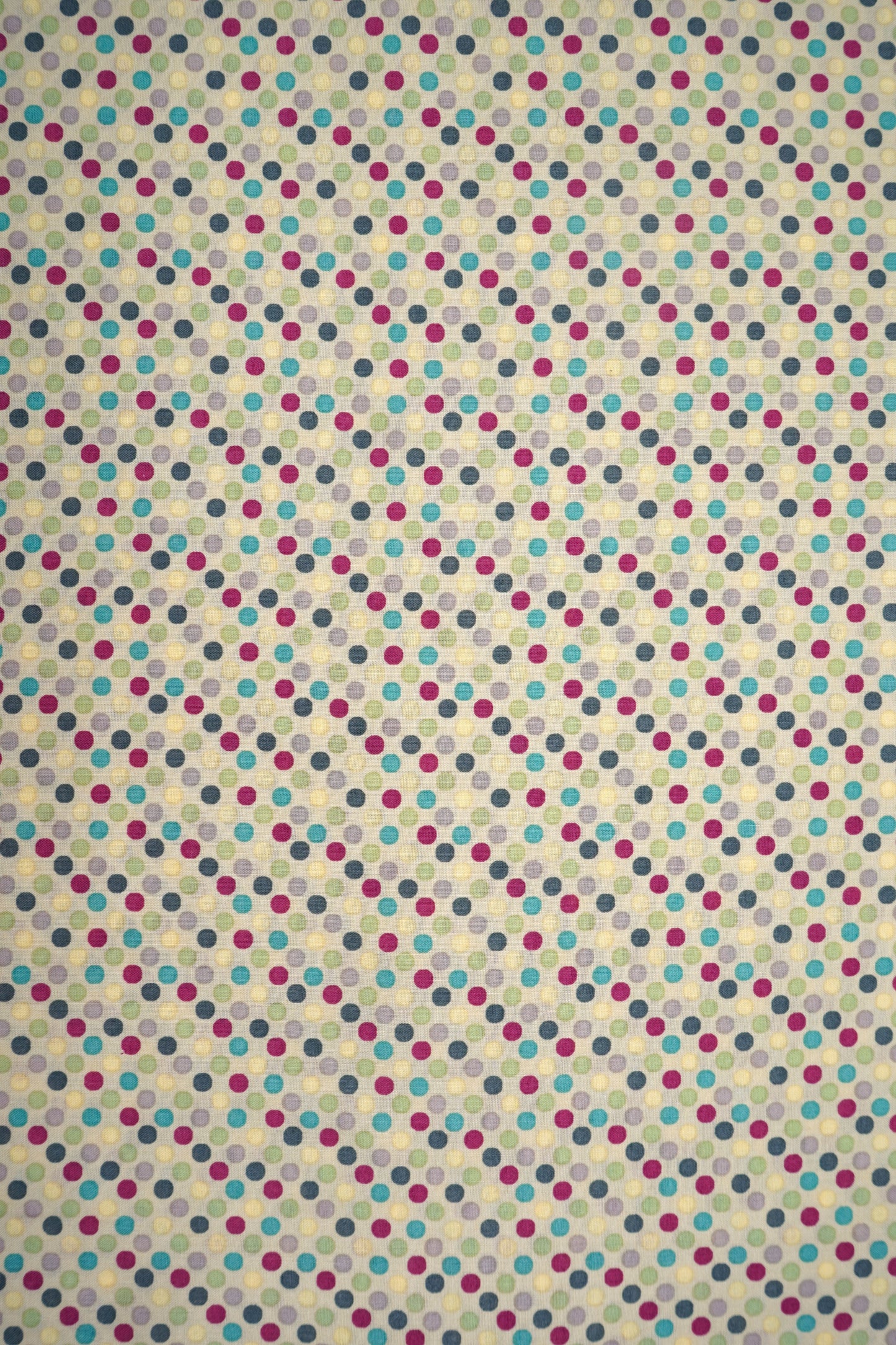 Baumwolle bunte Punkte in 2 versch. Farben