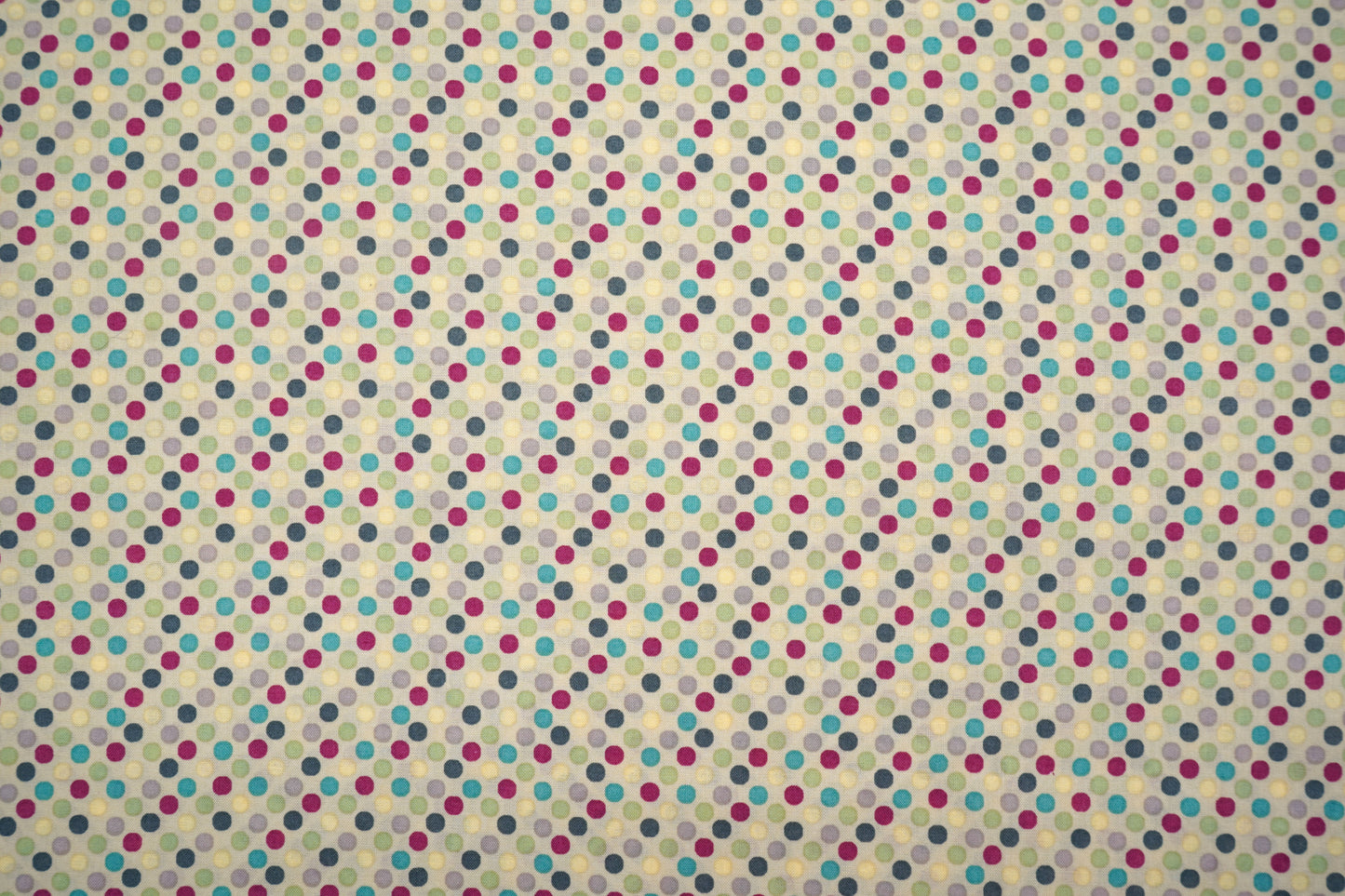 Baumwolle bunte Punkte in 2 versch. Farben