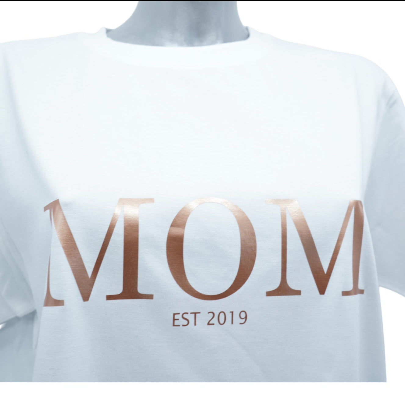 T-Shirt MOM - Est rosegold metallic