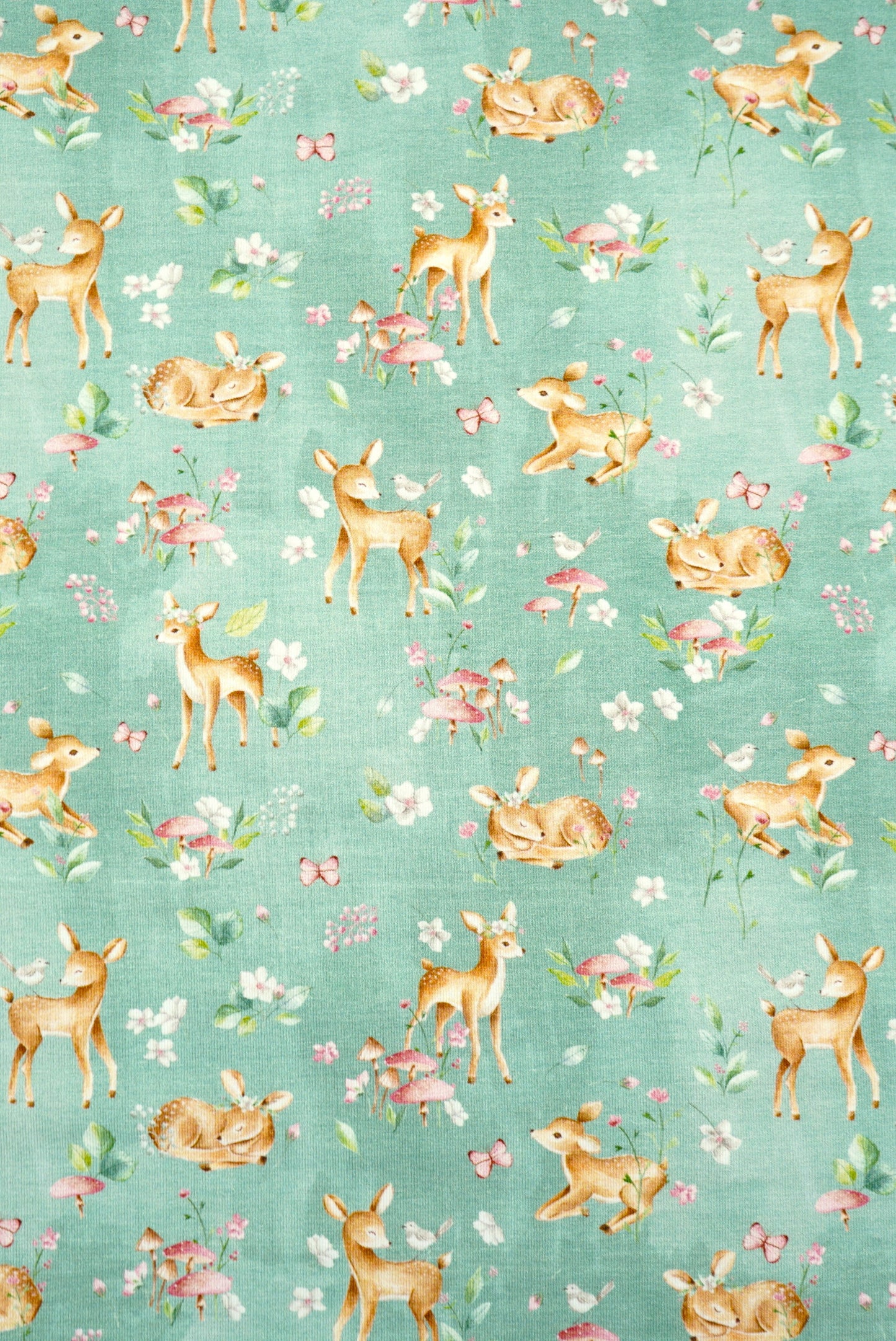Jersey Rehe pastell "Kombistoff"