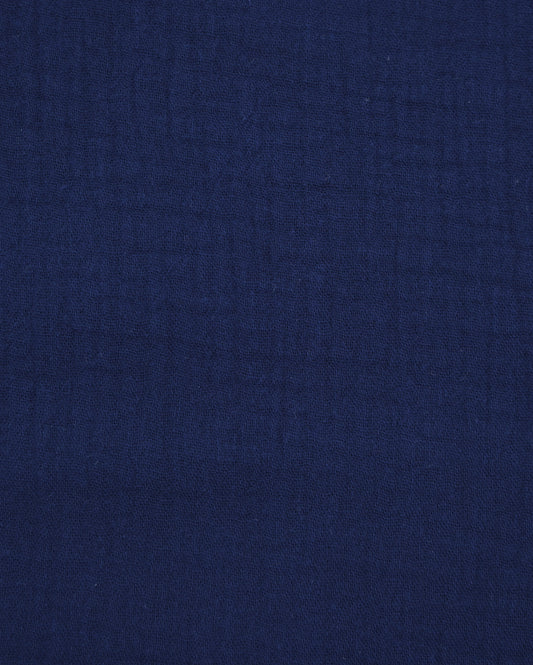 Musselin uni Marineblau