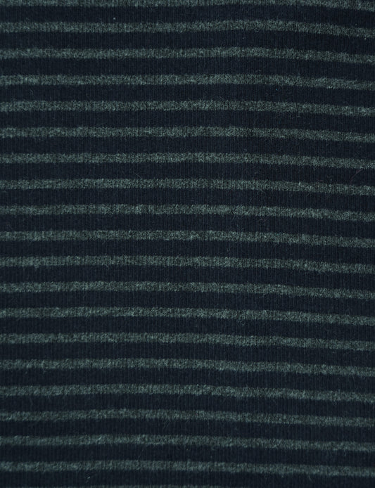Bündchen Streifen schwarz grau