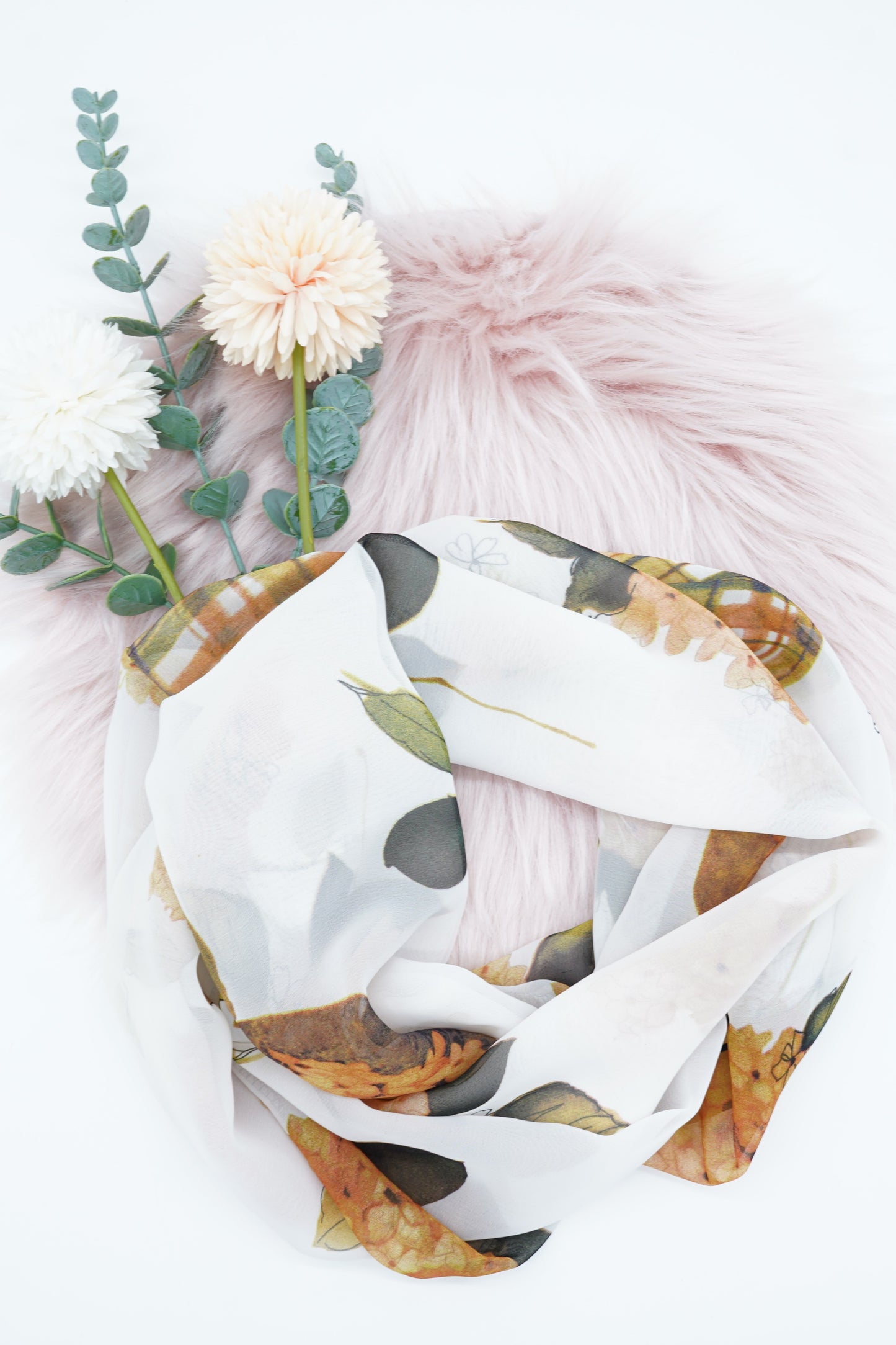 Loop-Schal Blümchen in versch. Farben