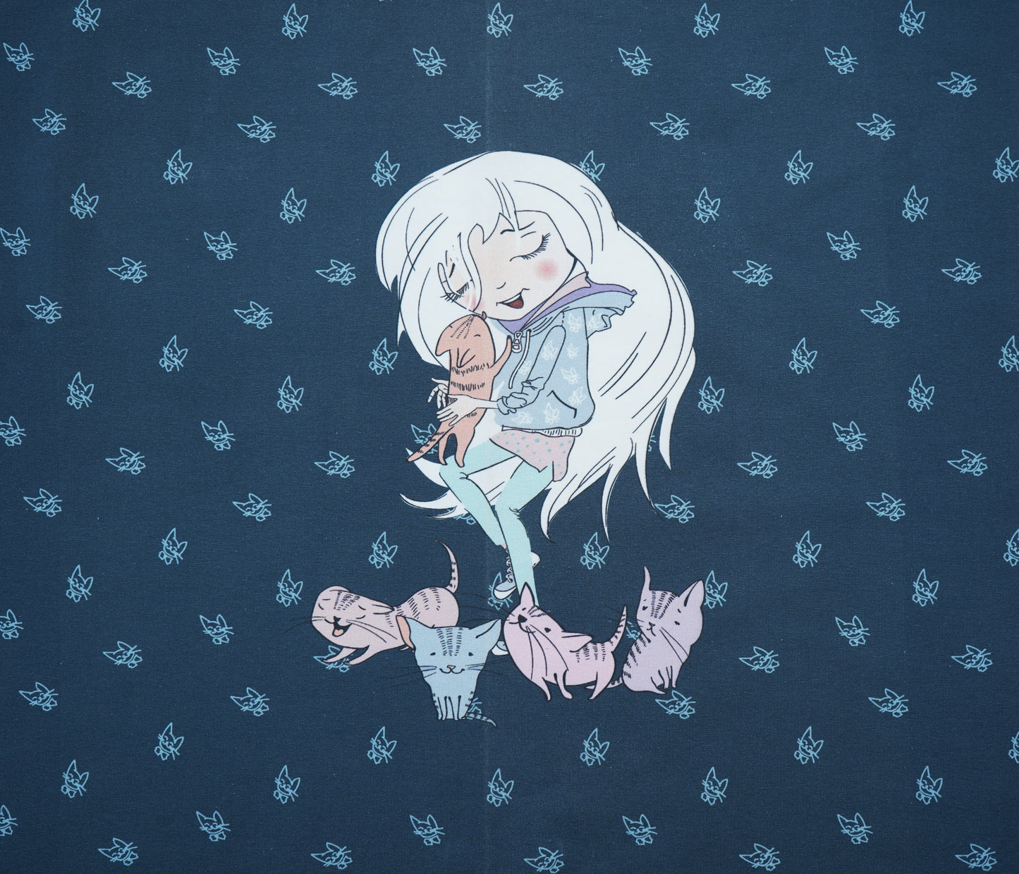 French Terry Stenzo Panel Wintermädchen