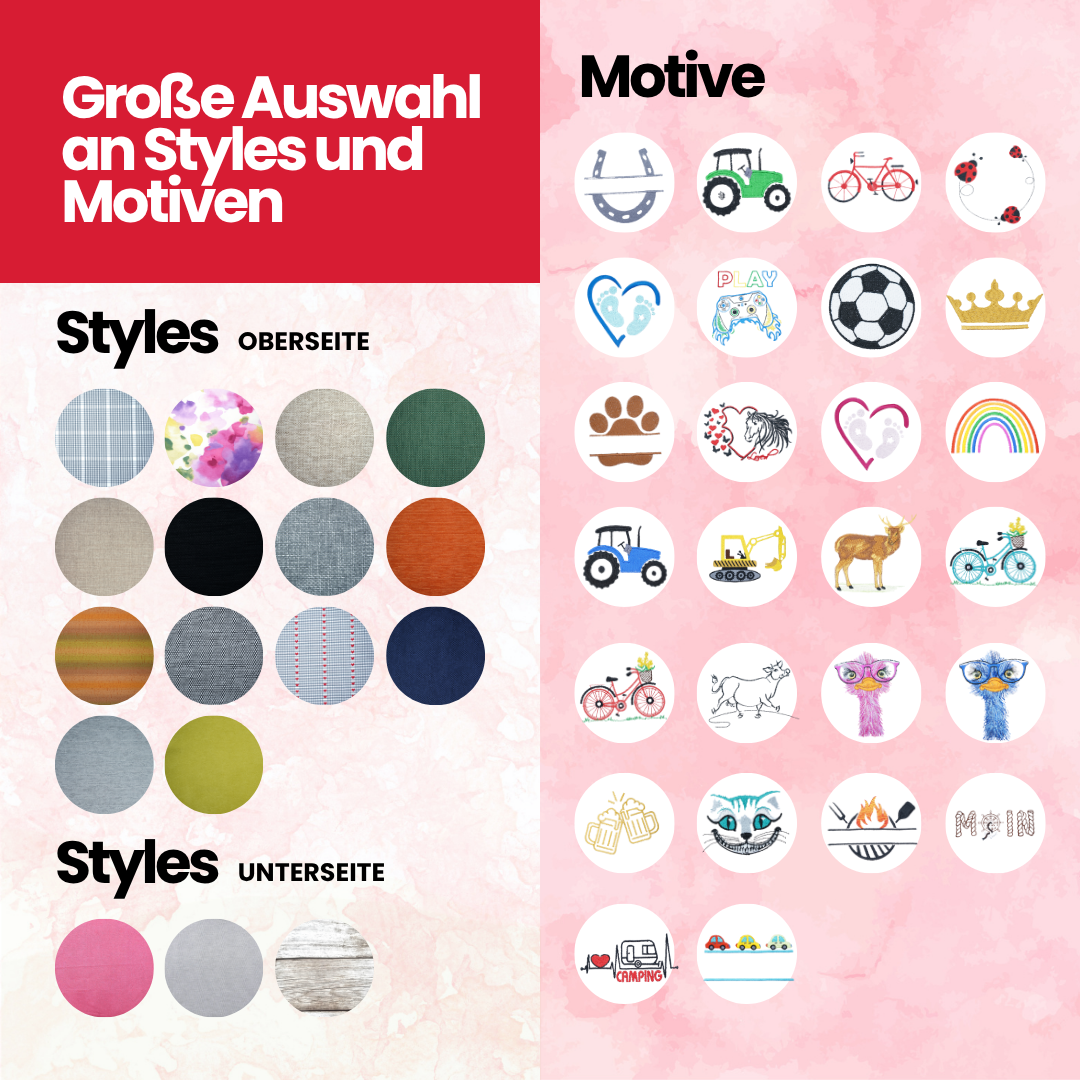 Outdoorkissen personalisiert mit Wunschtext/-motiv