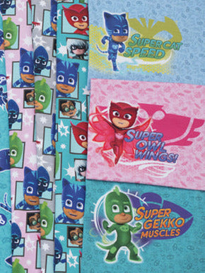 Jersey PJ Masks Panel mit 3 Bildern hell